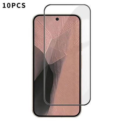 10pcs Kalebol High-Aluminum Screen-Printed Full-Coverage Anti-Fingerprint Black-Bordered HD Tempered Glass Film, For Google Pixel 11 Pro XL, For Google Pixel 11, For Google Pixel 11 Pro, For Google Pixel 10a, For Google Pixel 10 Pro XL                 ...