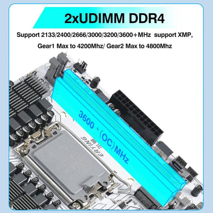 ERYING M-ATX B760M Gaming DDR4 RAM DIY Desktop Computer Motherboard