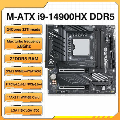 ERYING ATX i9-14900HX Onboard CPU Desktop Computer Motherboard