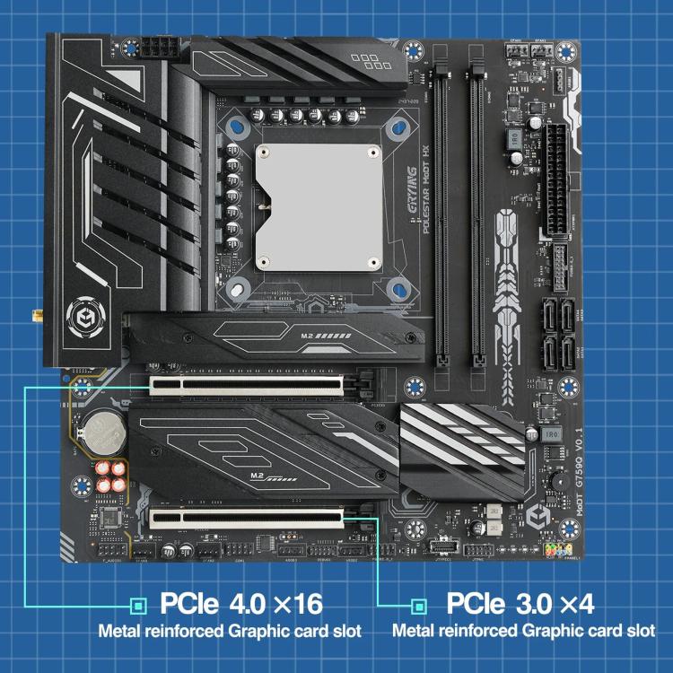 ERYING ATX i9-14900HX Onboard CPU Desktop Computer Motherboard