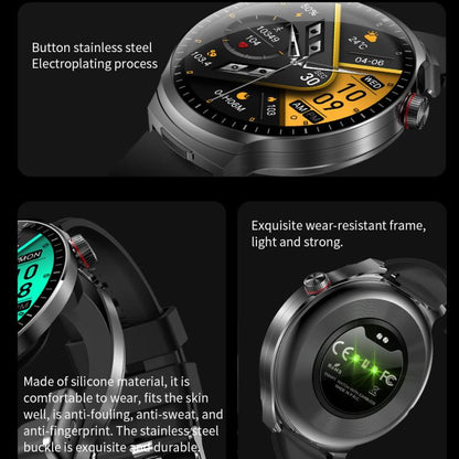 T100 1.85 inch Round Screen 2 in 1 Bluetooth Earphone IP67 Waterproof Smart Watch, Supports Blood Oxygen Monitoring