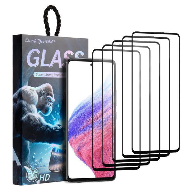 5pcs / Pack Do As You Wish Silk Screen Printed HD Tempered Glass Film, For Samsung Galaxy S26+ 5G, For Samsung Galaxy S26 Ultra 5G, For Samsung Galaxy S26 5G, For Samsung Galaxy A57 5G, For Samsung Galaxy A37 5G, For Samsung Galaxy S25 Edge 5G         ...