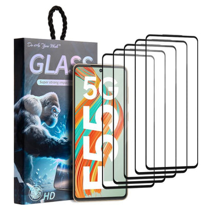 5pcs / Pack Do As You Wish Silk Screen Printed HD Tempered Glass Film, For Samsung Galaxy S26+ 5G, For Samsung Galaxy S26 Ultra 5G, For Samsung Galaxy S26 5G, For Samsung Galaxy A57 5G, For Samsung Galaxy A37 5G, For Samsung Galaxy S25 Edge 5G         ...