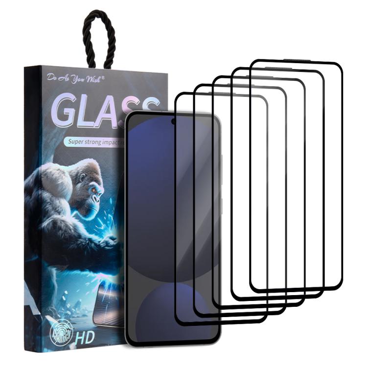 5pcs / Pack Do As You Wish Silk Screen Printed HD Tempered Glass Film, For Samsung Galaxy S26+ 5G, For Samsung Galaxy S26 Ultra 5G, For Samsung Galaxy S26 5G, For Samsung Galaxy A57 5G, For Samsung Galaxy A37 5G, For Samsung Galaxy S25 Edge 5G         ...