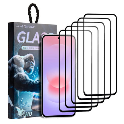 5pcs / Pack Do As You Wish Silk Screen Printed HD Tempered Glass Film, For Samsung Galaxy S26+ 5G, For Samsung Galaxy S26 Ultra 5G, For Samsung Galaxy S26 5G, For Samsung Galaxy A57 5G, For Samsung Galaxy A37 5G, For Samsung Galaxy S25 Edge 5G         ...