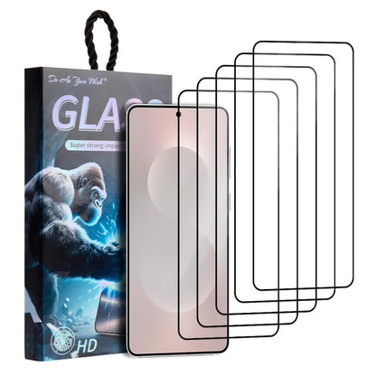 5pcs / Pack Do As You Wish Silk Screen Printed HD Tempered Glass Film, For Samsung Galaxy S26+ 5G, For Samsung Galaxy S26 Ultra 5G, For Samsung Galaxy S26 5G, For Samsung Galaxy A57 5G, For Samsung Galaxy A37 5G, For Samsung Galaxy S25 Edge 5G         ...