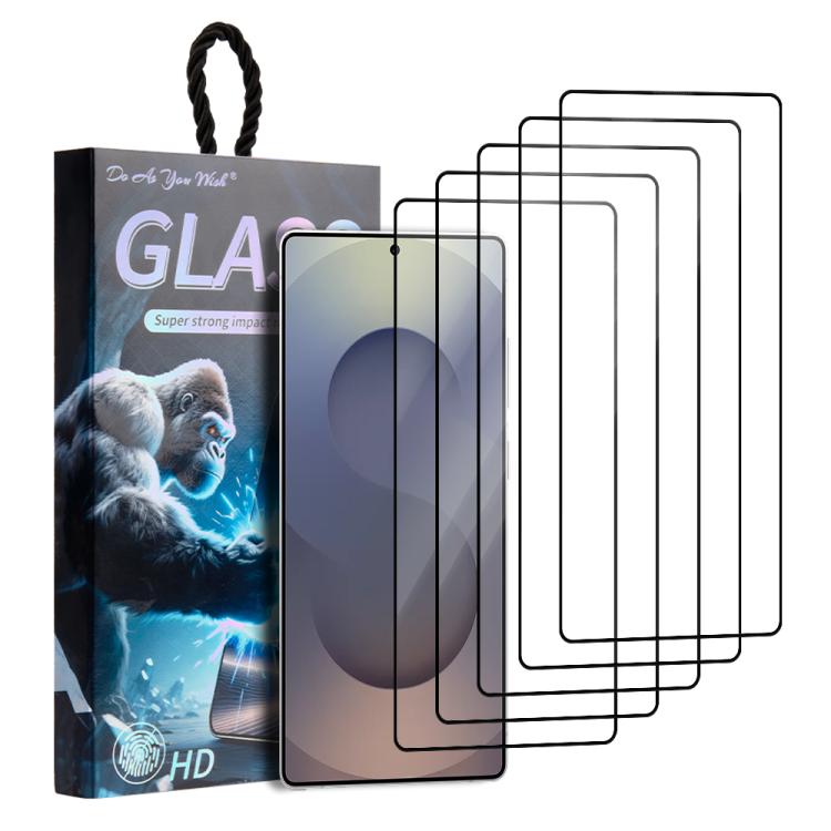5pcs / Pack Do As You Wish Silk Screen Printed HD Tempered Glass Film, For Samsung Galaxy S26+ 5G, For Samsung Galaxy S26 Ultra 5G, For Samsung Galaxy S26 5G, For Samsung Galaxy A57 5G, For Samsung Galaxy A37 5G, For Samsung Galaxy S25 Edge 5G         ...
