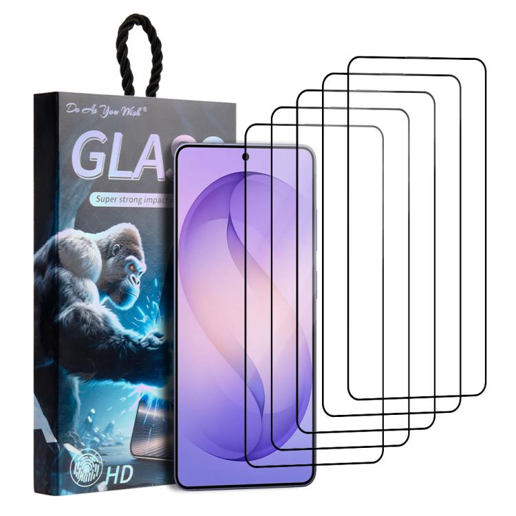 5pcs / Pack Do As You Wish Silk Screen Printed HD Tempered Glass Film, For Samsung Galaxy S26+ 5G, For Samsung Galaxy S26 Ultra 5G, For Samsung Galaxy S26 5G, For Samsung Galaxy A57 5G, For Samsung Galaxy A37 5G, For Samsung Galaxy S25 Edge 5G         ...