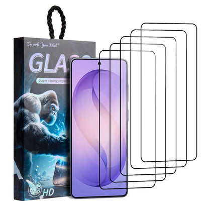 5pcs / Pack Do As You Wish Silk Screen Printed HD Tempered Glass Film, For Samsung Galaxy S26+ 5G, For Samsung Galaxy S26 Ultra 5G, For Samsung Galaxy S26 5G, For Samsung Galaxy A57 5G, For Samsung Galaxy A37 5G, For Samsung Galaxy S25 Edge 5G         ...