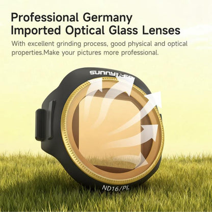 For DJI Mini 5 Pro Sunnylife Camera Lens Filter, CPL, MCUV, ND8, ND16, ND32, ND64, ND8PL, ND16PL, ND32PL, ND64PL, 3 in 1 Mixed Filter, 4 in 1 Mixed Filter, 4 in 1 ND, 4 in 1 NDPL, 6 in 1 Mixed Filter