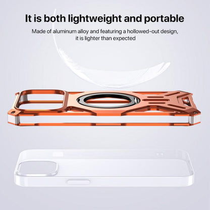 Aluminum Alloy Borderless MagSafe Rotating Holder Phone Case, For iPhone 17 Pro Max, For iPhone 17 Pro