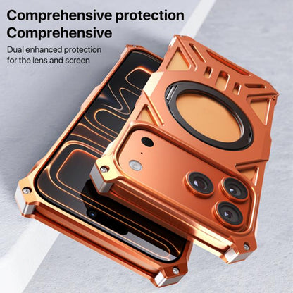 Aluminum Alloy Borderless MagSafe Rotating Holder Phone Case, For iPhone 17 Pro Max, For iPhone 17 Pro