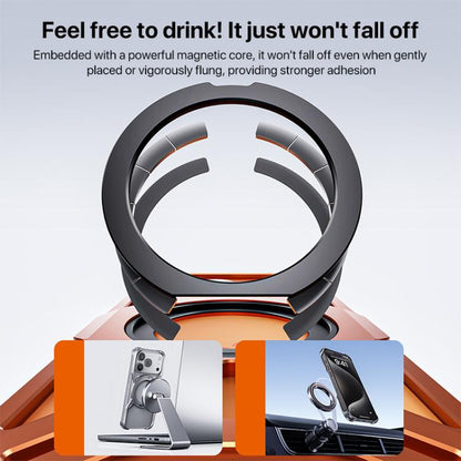 Aluminum Alloy Borderless MagSafe Rotating Holder Phone Case