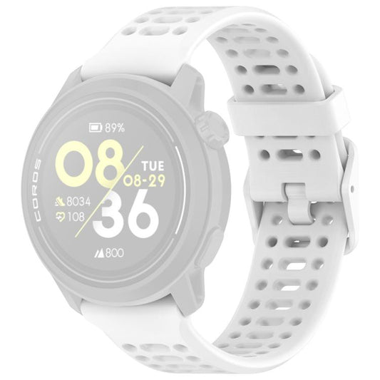 xDfind For COROS Breathable Hole Pure Color Silicone Watch Band