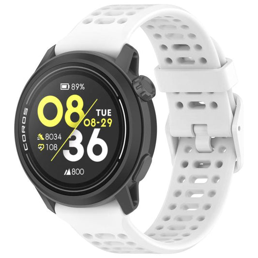 xDfind For COROS Breathable Hole Pure Color Silicone Watch Band