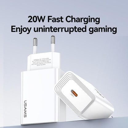 USAMS CC325 T69 PD 20W USB-C / Type-C Single Port Fast Charger, CC325