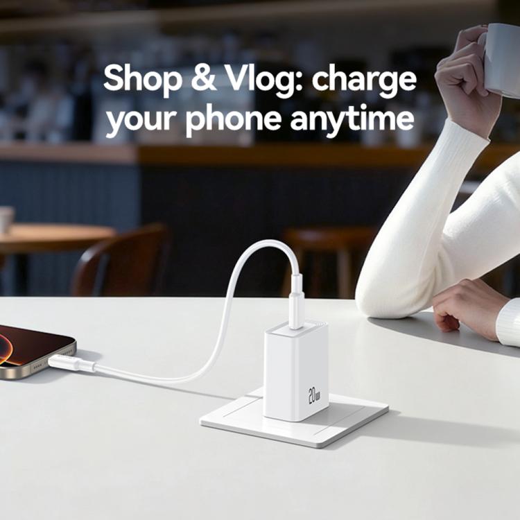 USAMS CC325 T69 PD 20W USB-C / Type-C Single Port Fast Charger, CC325