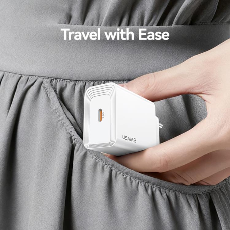 USAMS CC329 T69 PD 30W USB-C / Type-C Single Port Fast Charger, CC329