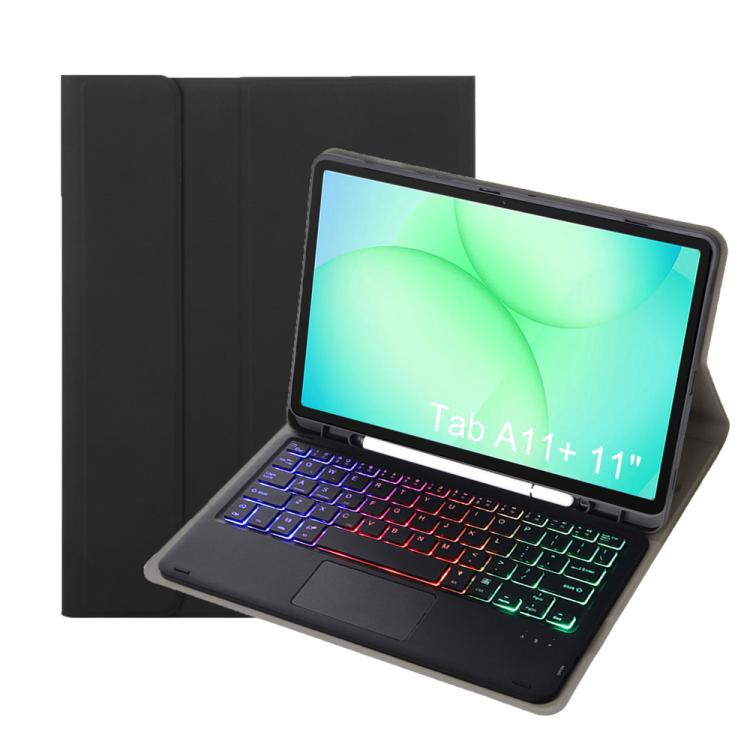 Candy Color Touch Backlight Bluetooth Keyboard Leather Tablet Case with ...