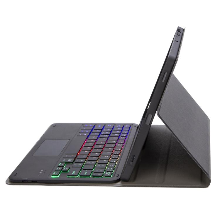 Candy Color Touch Backlight Bluetooth Keyboard Leather Tablet Case with Pen Holder