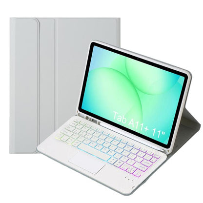 Candy Color Touch Backlight Bluetooth Keyboard Leather Tablet Case with Pen Holder
