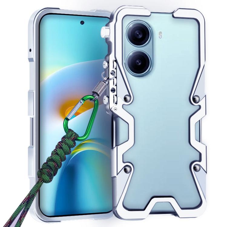 Trigger Design Hollow Metal Frame Phone Case with Lanyard, For Redmi K90 Pro Max / Poco F8 Ultra 5G, For Redmi K90 / Poco F8 Pro 5G, For Redmi Turbo 4 Pro, For Redmi Turbo 4, For Redmi K80 Pro, For Redmi K80, For Redmi K70 Ultra                        ...