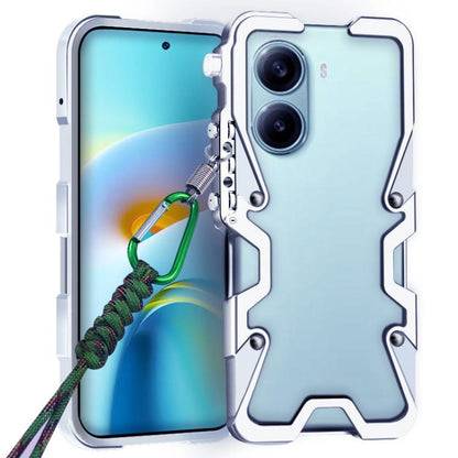 Trigger Design Hollow Metal Frame Phone Case with Lanyard, For Redmi K90 Pro Max / Poco F8 Ultra 5G, For Redmi K90 / Poco F8 Pro 5G, For Redmi Turbo 4 Pro, For Redmi Turbo 4, For Redmi K80 Pro, For Redmi K80, For Redmi K70 Ultra                        ...