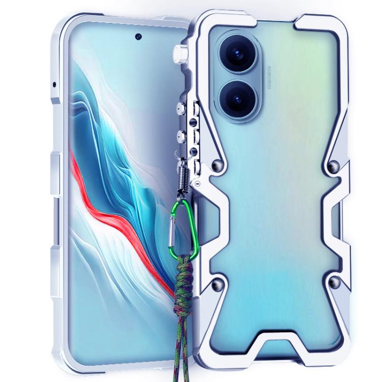 Trigger Design Hollow Metal Frame Phone Case with Lanyard, For Redmi K90 Pro Max / Poco F8 Ultra 5G, For Redmi K90 / Poco F8 Pro 5G, For Redmi Turbo 4 Pro, For Redmi Turbo 4, For Redmi K80 Pro, For Redmi K80, For Redmi K70 Ultra                        ...