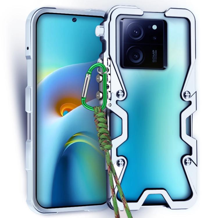 Trigger Design Hollow Metal Frame Phone Case with Lanyard, For Redmi K90 Pro Max / Poco F8 Ultra 5G, For Redmi K90 / Poco F8 Pro 5G, For Redmi Turbo 4 Pro, For Redmi Turbo 4, For Redmi K80 Pro, For Redmi K80, For Redmi K70 Ultra                        ...