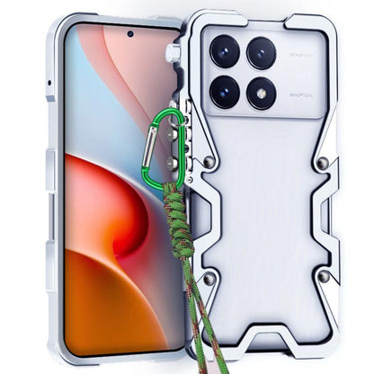 Trigger Design Hollow Metal Frame Phone Case with Lanyard, For Redmi K90 Pro Max / Poco F8 Ultra 5G, For Redmi K90 / Poco F8 Pro 5G, For Redmi Turbo 4 Pro, For Redmi Turbo 4, For Redmi K80 Pro, For Redmi K80, For Redmi K70 Ultra                        ...