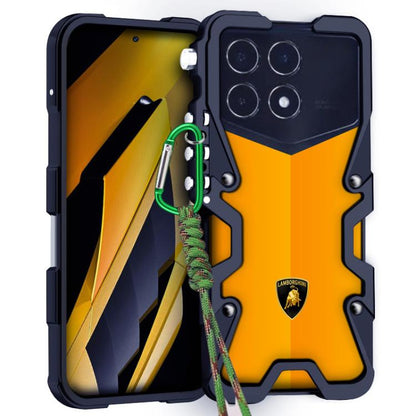 Trigger Design Hollow Metal Frame Phone Case with Lanyard, For Redmi K90 Pro Max / Poco F8 Ultra 5G, For Redmi K90 / Poco F8 Pro 5G, For Redmi Turbo 4 Pro, For Redmi Turbo 4, For Redmi K80 Pro, For Redmi K80, For Redmi K70 Ultra                        ...