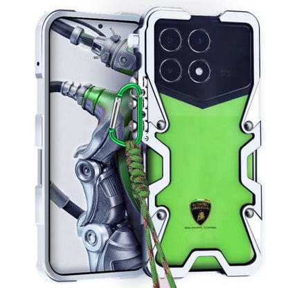 Trigger Design Hollow Metal Frame Phone Case with Lanyard, For Redmi K90 Pro Max / Poco F8 Ultra 5G, For Redmi K90 / Poco F8 Pro 5G, For Redmi Turbo 4 Pro, For Redmi Turbo 4, For Redmi K80 Pro, For Redmi K80, For Redmi K70 Ultra                        ...