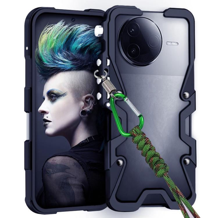 Trigger Design Hollow Metal Frame Phone Case with Lanyard, For Redmi K90 Pro Max / Poco F8 Ultra 5G, For Redmi K90 / Poco F8 Pro 5G, For Redmi Turbo 4 Pro, For Redmi Turbo 4, For Redmi K80 Pro, For Redmi K80, For Redmi K70 Ultra                        ...