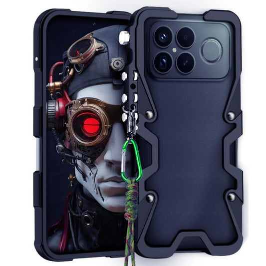 Trigger Design Hollow Metal Frame Phone Case with Lanyard, For Redmi K90 Pro Max / Poco F8 Ultra 5G, For Redmi K90 / Poco F8 Pro 5G, For Redmi Turbo 4 Pro, For Redmi Turbo 4, For Redmi K80 Pro, For Redmi K80, For Redmi K70 Ultra                        ...