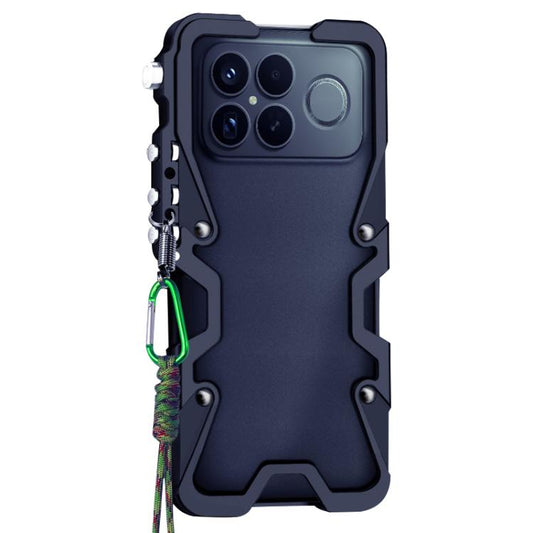 Trigger Design Hollow Metal Frame Phone Case with Lanyard, For Redmi K90 Pro Max / Poco F8 Ultra 5G, For Redmi K90 / Poco F8 Pro 5G, For Redmi Turbo 4 Pro, For Redmi Turbo 4, For Redmi K80 Pro, For Redmi K80, For Redmi K70 Ultra                        ...