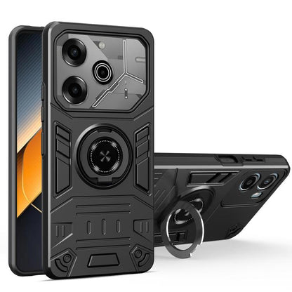 Rotating Holder TPU Hybrid PC Phone Case, For Tecno Pop 9 4G, For Tecno Spark 30 Pro 4G, For Tecno Spark 30 4G, For Tecno Spark 30C, For Tecno Pova 6 / 6 Pro 5G, For Tecno Spark Go 2024 / Spark 20