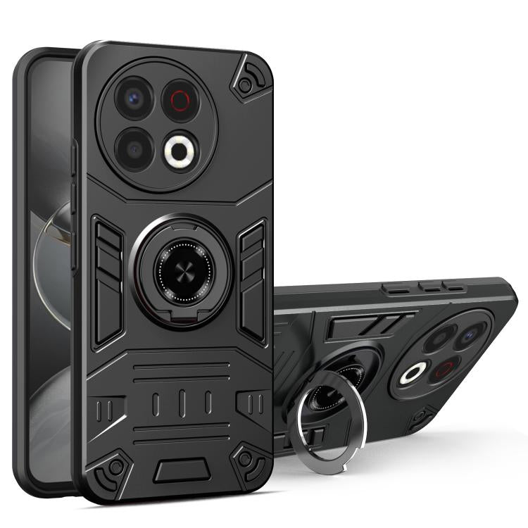 Rotating Holder TPU Hybrid PC Phone Case, For Tecno Pop 9 4G, For Tecno Spark 30 Pro 4G, For Tecno Spark 30 4G, For Tecno Spark 30C, For Tecno Pova 6 / 6 Pro 5G, For Tecno Spark Go 2024 / Spark 20