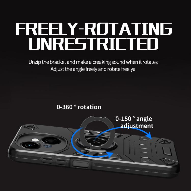 Rotating Holder TPU Hybrid PC Phone Case, For Tecno Pop 9 4G, For Tecno Spark 30 Pro 4G, For Tecno Spark 30 4G, For Tecno Spark 30C, For Tecno Pova 6 / 6 Pro 5G, For Tecno Spark Go 2024 / Spark 20