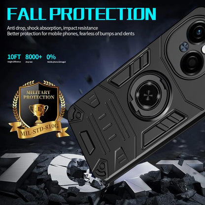 Rotating Holder TPU Hybrid PC Phone Case, For Tecno Pop 9 4G, For Tecno Spark 30 Pro 4G, For Tecno Spark 30 4G, For Tecno Spark 30C, For Tecno Pova 6 / 6 Pro 5G, For Tecno Spark Go 2024 / Spark 20