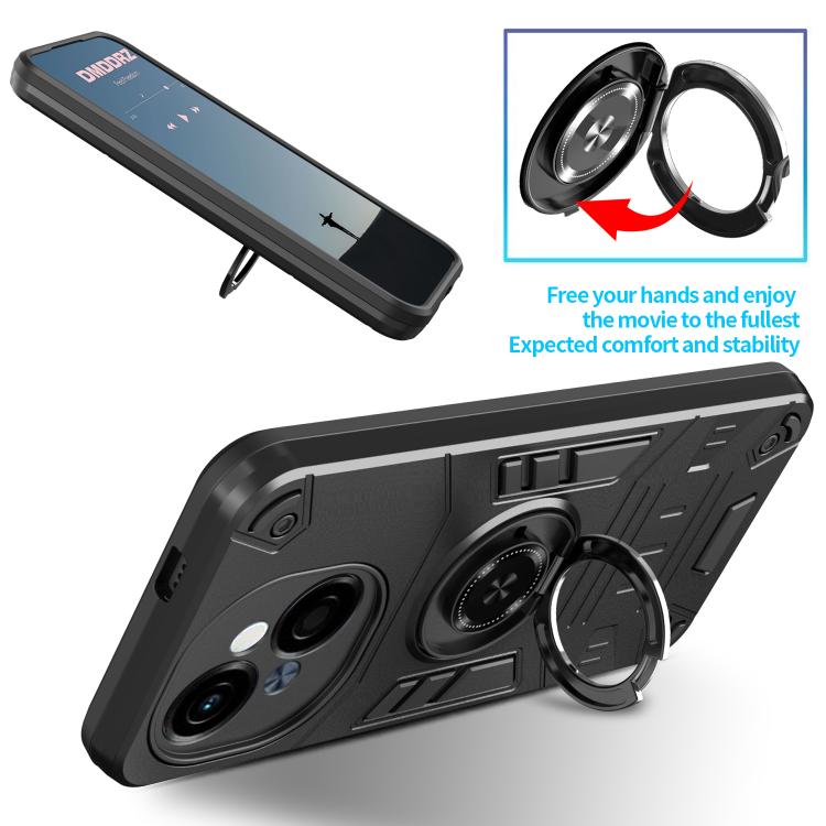 Rotating Holder TPU Hybrid PC Phone Case, For Tecno Pop 9 4G, For Tecno Spark 30 Pro 4G, For Tecno Spark 30 4G, For Tecno Spark 30C, For Tecno Pova 6 / 6 Pro 5G, For Tecno Spark Go 2024 / Spark 20