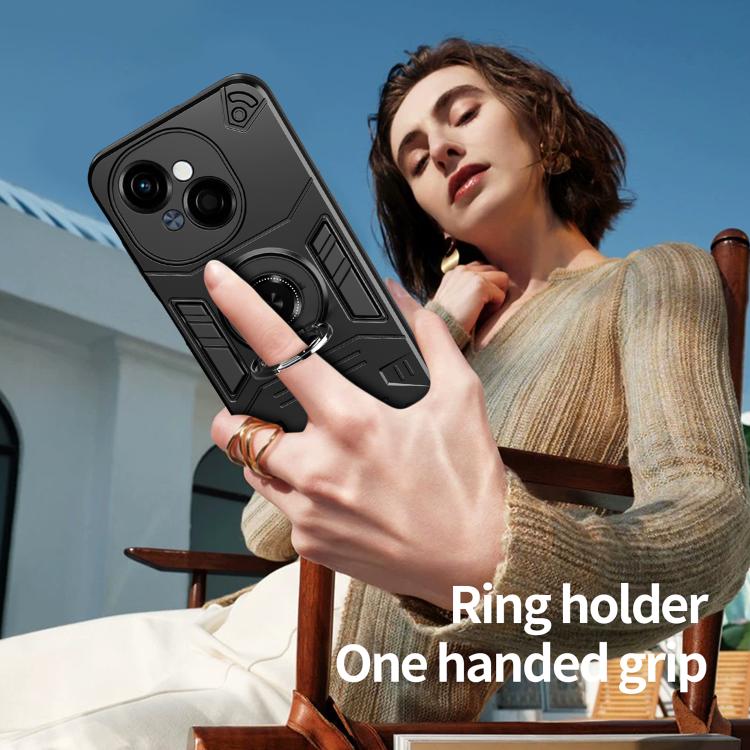 Rotating Holder TPU Hybrid PC Phone Case, For Tecno Pop 9 4G, For Tecno Spark 30 Pro 4G, For Tecno Spark 30 4G, For Tecno Spark 30C, For Tecno Pova 6 / 6 Pro 5G, For Tecno Spark Go 2024 / Spark 20