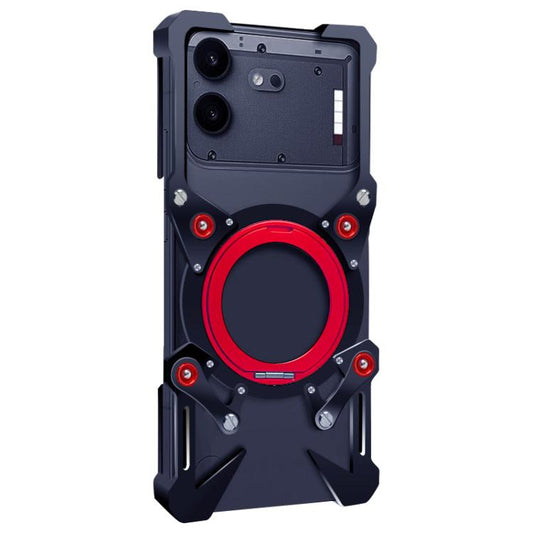 Rotating Bracket Hollow Metal Phone Case with Lanyard, For Nothing Phone 4b, For Nothing Phone 4a Pro, For Nothing Phone 4a, For Nothing Phone 3a Lite, For Nothing Phone 3, For Nothing CMF Phone 2 Pro, For Nothing Phone 3a, For Nothing Phone 3a Pro    ...