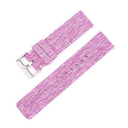 Stainless Steel Pin Buckle Nylon Woven Canvas Watch Band, 12mm, 14mm, 16mm, 18mm