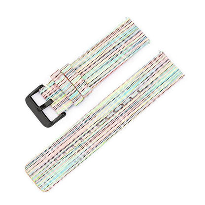 Stainless Steel Pin Buckle Nylon Woven Canvas Watch Band, 12mm, 14mm, 16mm, 18mm