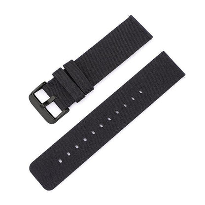 Stainless Steel Pin Buckle Nylon Woven Canvas Watch Band, 12mm, 14mm, 16mm, 18mm