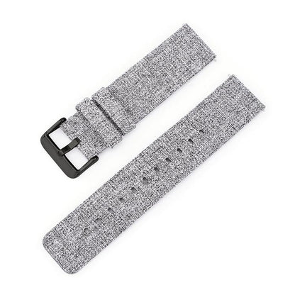 Stainless Steel Pin Buckle Nylon Woven Canvas Watch Band, 12mm, 14mm, 16mm, 18mm