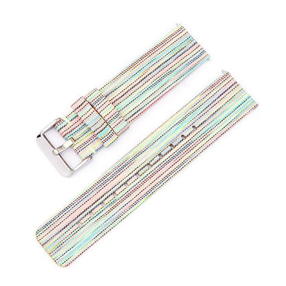 Stainless Steel Pin Buckle Nylon Woven Canvas Watch Band, 12mm, 14mm, 16mm, 18mm