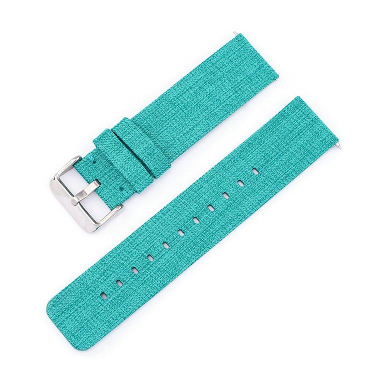 Stainless Steel Pin Buckle Nylon Woven Canvas Watch Band, 12mm, 14mm, 16mm, 18mm