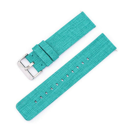 Stainless Steel Pin Buckle Nylon Woven Canvas Watch Band, 12mm, 14mm, 16mm, 18mm