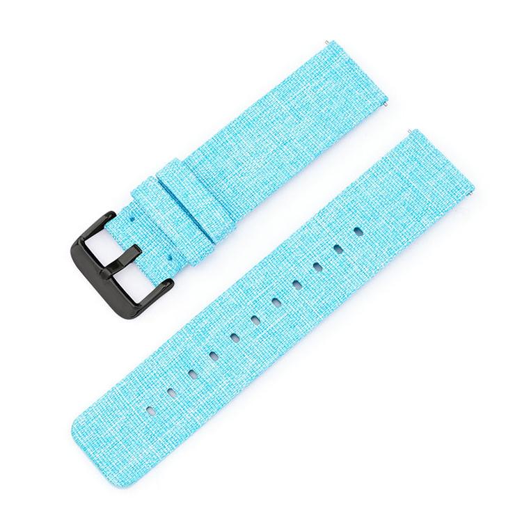 Stainless Steel Pin Buckle Nylon Woven Canvas Watch Band, 12mm, 14mm, 16mm, 18mm